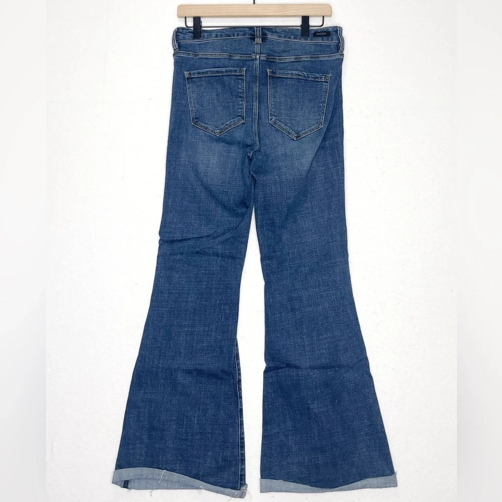 Liverpool Flare Button Fly Frayed Hem Jeans LM4430CH1 Size 6/28 Missoula - Picture 5 of 11